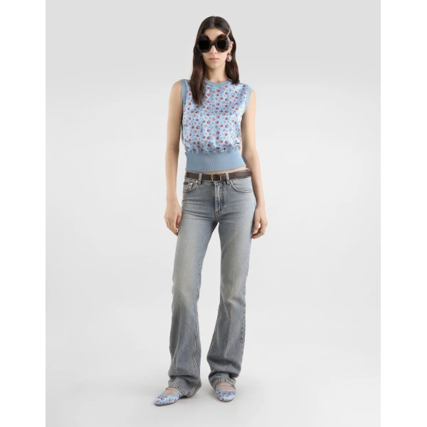 Dolce & Gabbana 5-pocket denim trousers, view 2