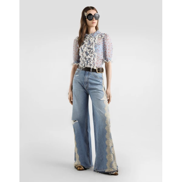 Dolce & Gabbana 5-pocket denim trousers, view 2