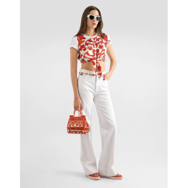 Dolce & Gabbana 5-pocket denim trousers, view 2