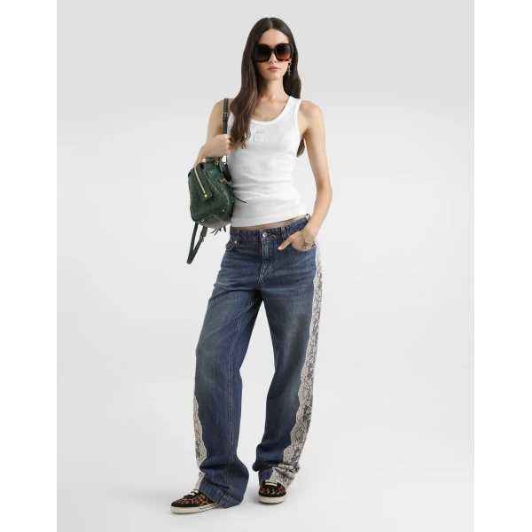 Dolce & Gabbana 5-pocket denim trousers, view 2