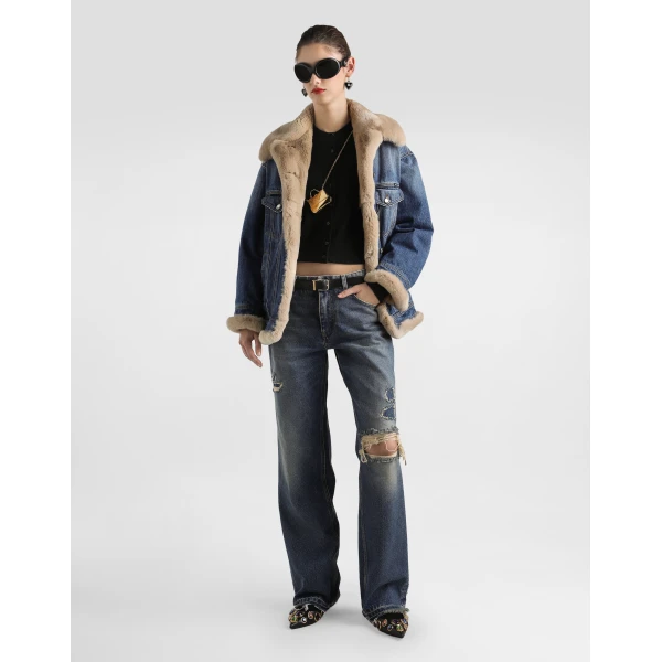Dolce & Gabbana 5-pocket denim trousers, view 2