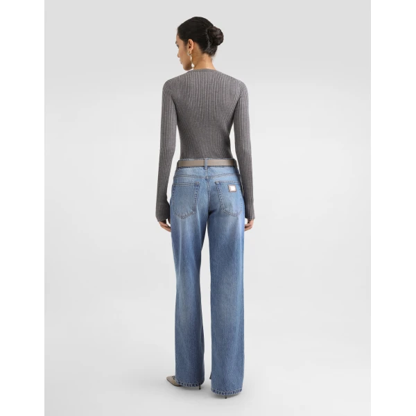 Dolce & Gabbana 5-pocket denim trousers, view 3