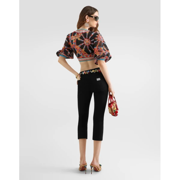 Dolce & Gabbana 5-pocket denim trousers, view 3