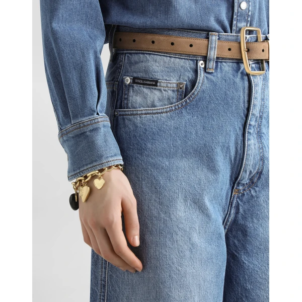 Dolce & Gabbana 5-pocket denim trousers, view 4