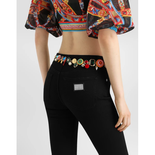 Dolce & Gabbana 5-pocket denim trousers, view 4