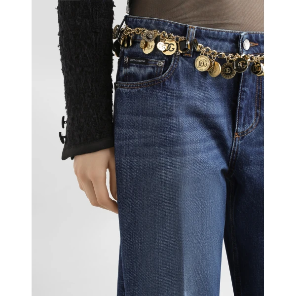 Dolce & Gabbana 5-pocket denim trousers, view 4