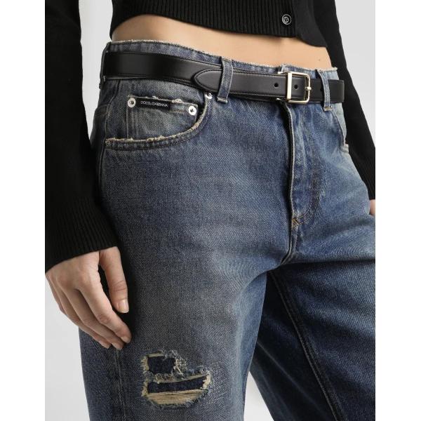 Dolce & Gabbana 5-pocket denim trousers, view 4