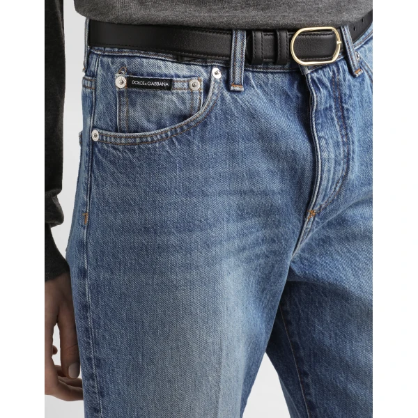 Dolce & Gabbana 5-pocket denim trousers, view 4