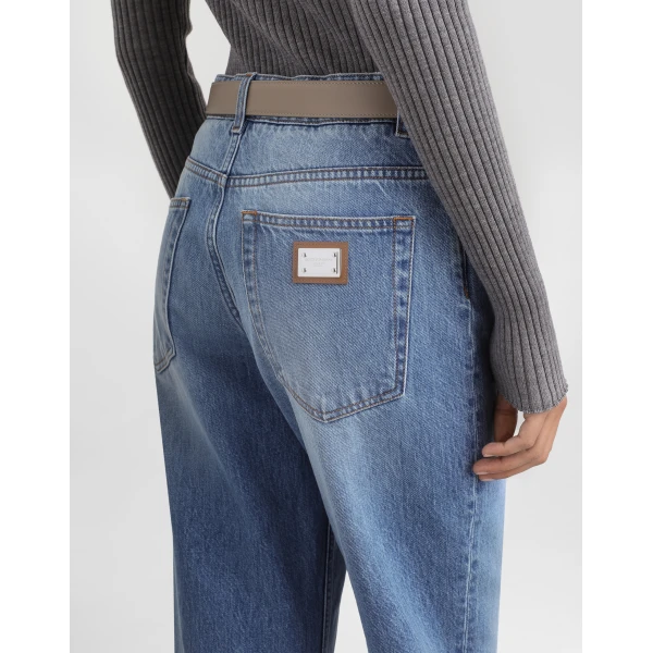 Dolce & Gabbana 5-pocket denim trousers, view 5