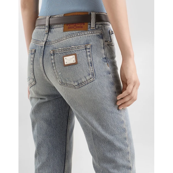 Dolce & Gabbana 5-pocket denim trousers, view 5