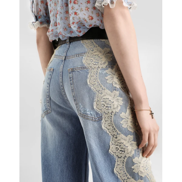 Dolce & Gabbana 5-pocket denim trousers, view 5