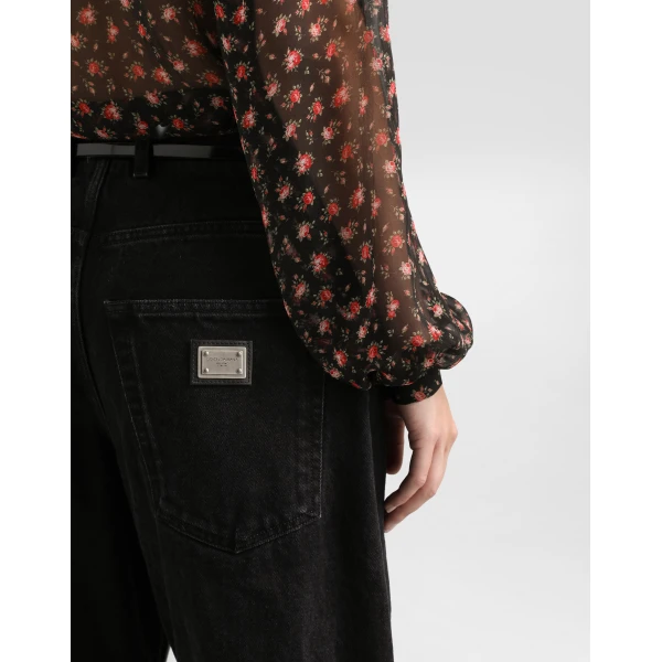 Dolce & Gabbana 5-pocket denim trousers, view 5