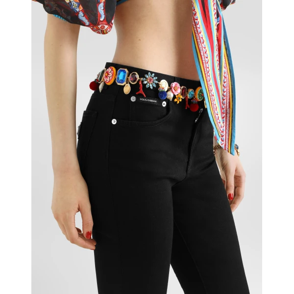 Dolce & Gabbana 5-pocket denim trousers, view 5