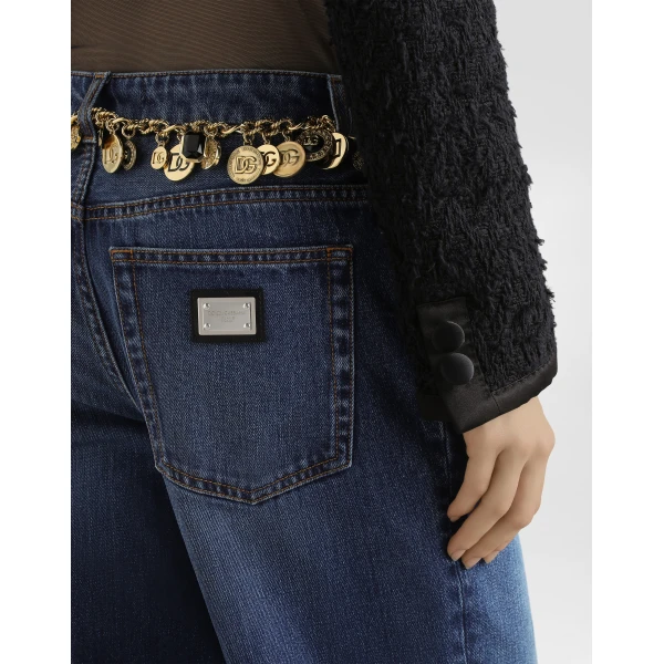 Dolce & Gabbana 5-pocket denim trousers, view 5