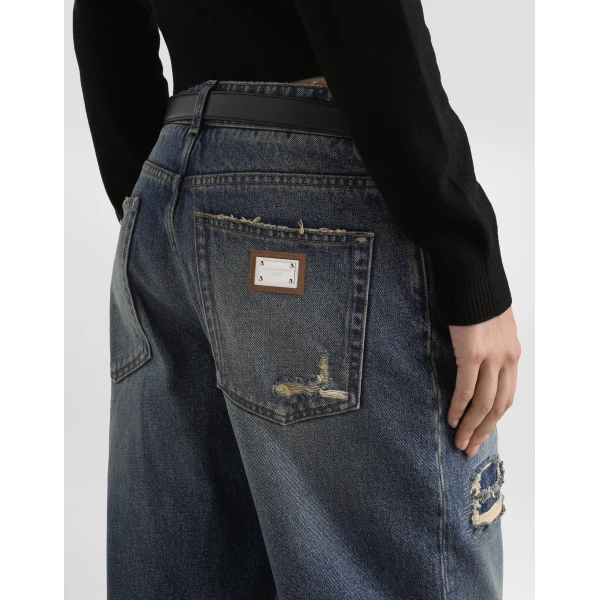 Dolce & Gabbana 5-pocket denim trousers, view 5