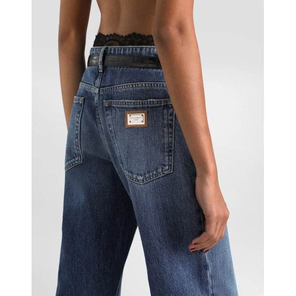 Dolce & Gabbana 5-pocket denim trousers, view 5