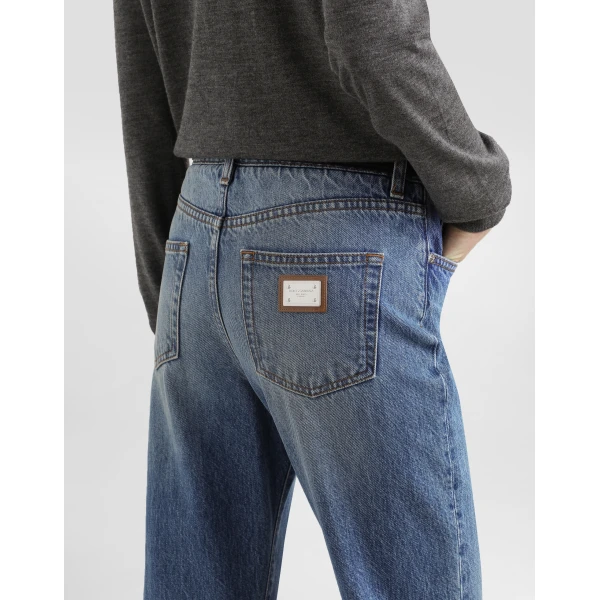 Dolce & Gabbana 5-pocket denim trousers, view 5