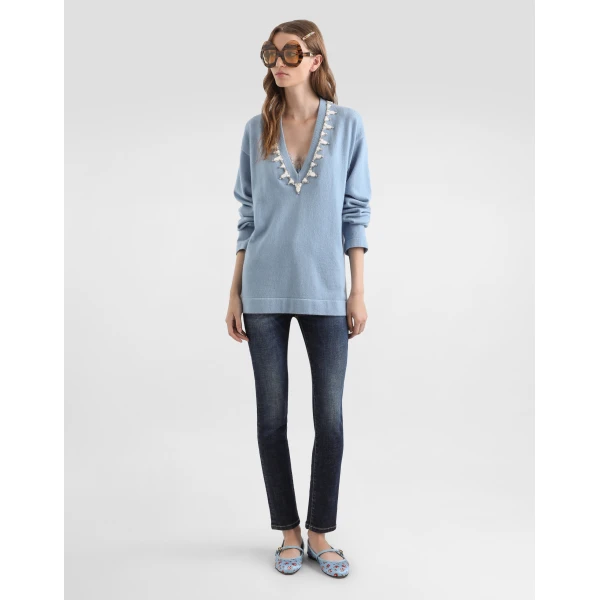 Dolce & Gabbana 5-pocket stretch denim trousers, view 2