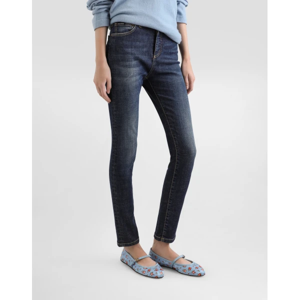Dolce & Gabbana 5-pocket stretch denim trousers, view 4