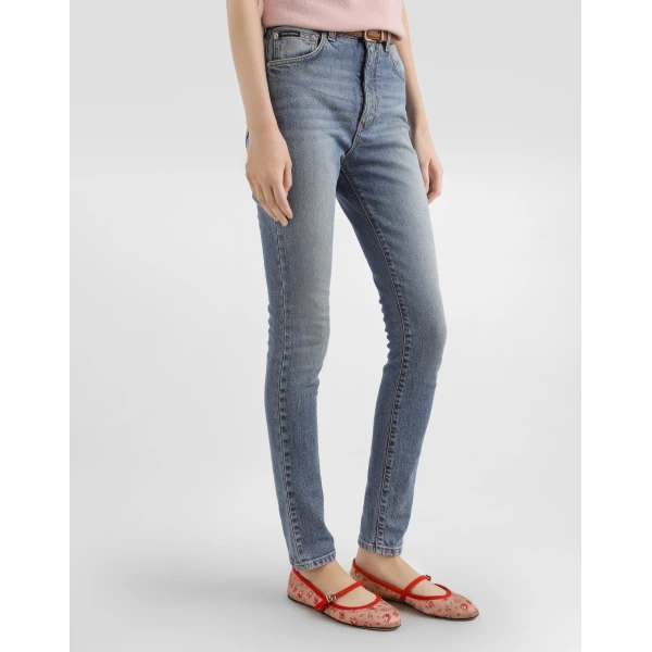 Dolce & Gabbana 5-pocket stretch denim trousers, view 4
