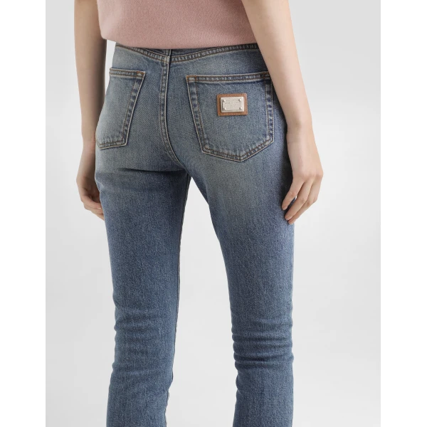 Dolce & Gabbana 5-pocket stretch denim trousers, view 5