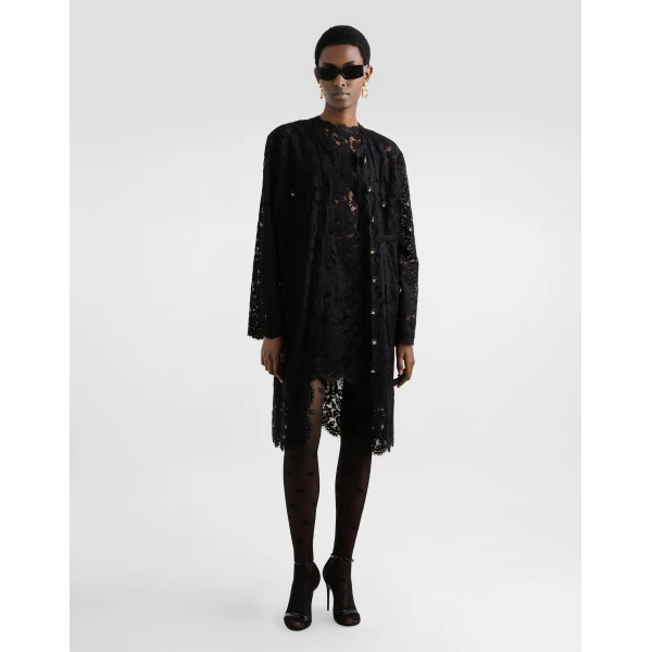 Dolce & Gabbana A line dress in cordonetto lace, view 2