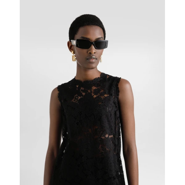 Dolce & Gabbana A line dress in cordonetto lace, view 4