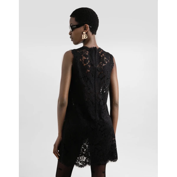 Dolce & Gabbana A line dress in cordonetto lace, view 5