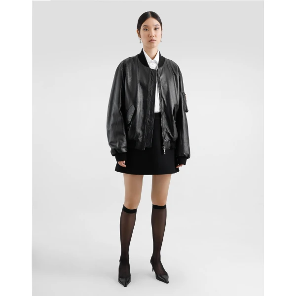 Dolce & Gabbana A-line wool crepe miniskirt Skirt, view 2