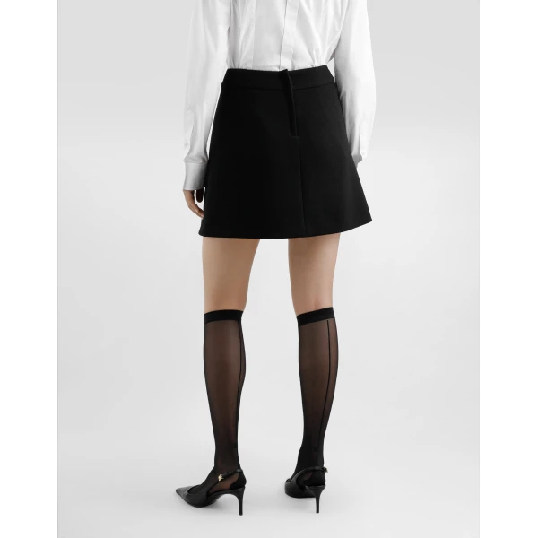 Dolce & Gabbana A-line wool crepe miniskirt Skirt, view 4