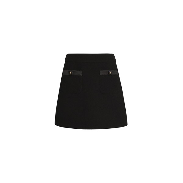 Dolce & Gabbana A-line wool crepe miniskirt Skirt