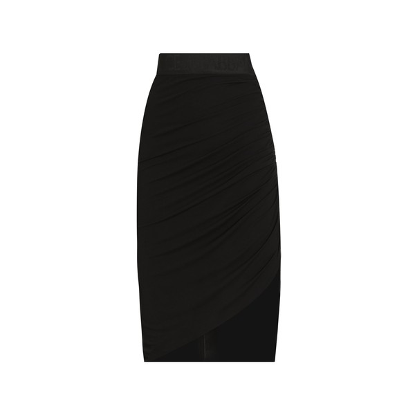 Dolce & Gabbana Asymmetrical jersey skirt with draping