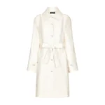 Dolce & Gabbana Belted floral jacquard coat
