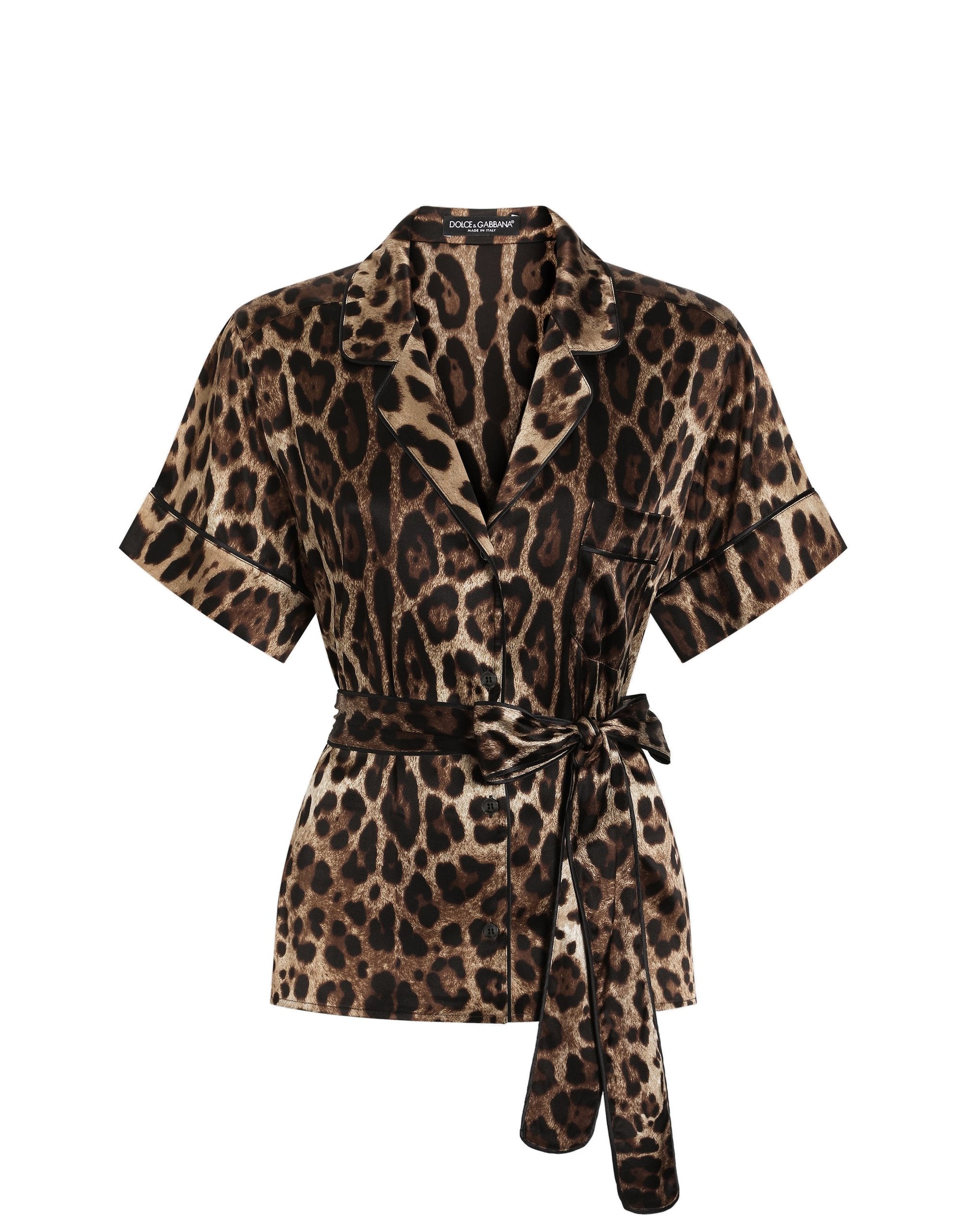 Dolce & Gabbana Belted silk shirt