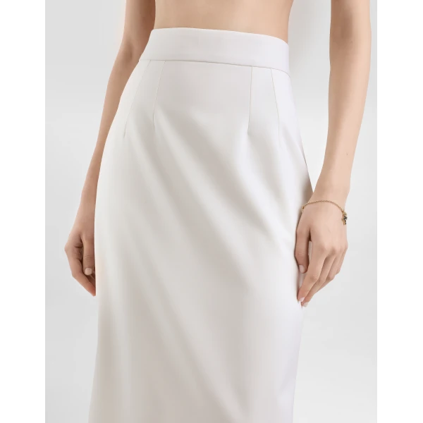 Dolce & Gabbana Bi-stretch twill pencil skirt, view 5