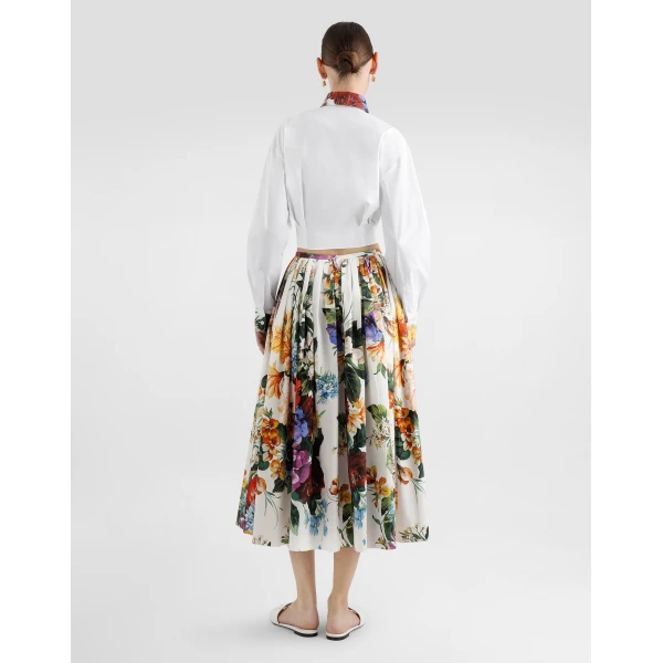 Dolce & Gabbana Bouquet-print poplin shirt, view 3
