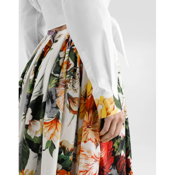 Dolce & Gabbana Bouquet-print poplin shirt, view 5