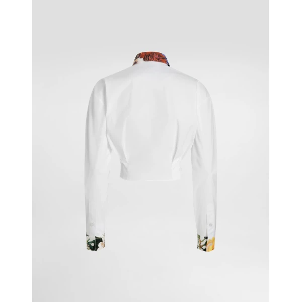 Dolce & Gabbana Bouquet-print poplin shirt, view 6