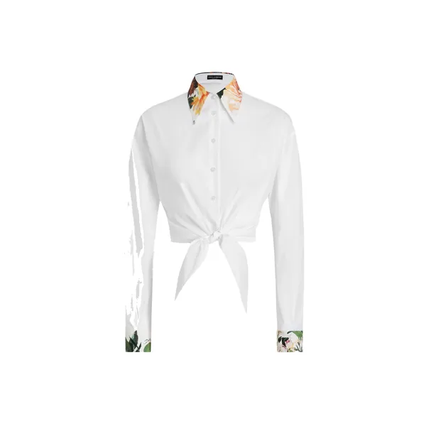 Dolce & Gabbana Bouquet-print poplin shirt