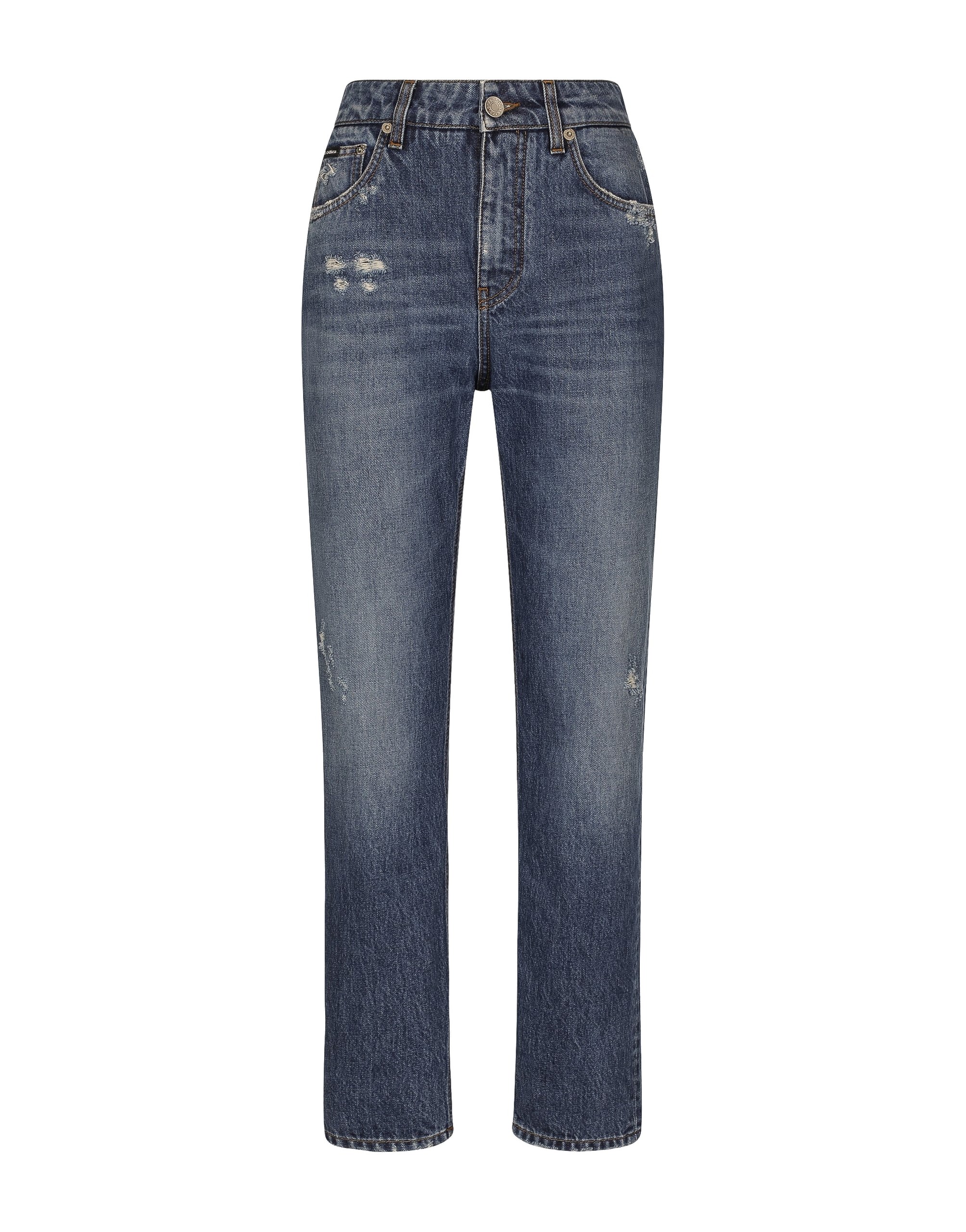 Dolce & Gabbana Boyfriend jeans in medium blue denim