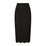 Dolce & Gabbana Branded stretch lace midi skirt