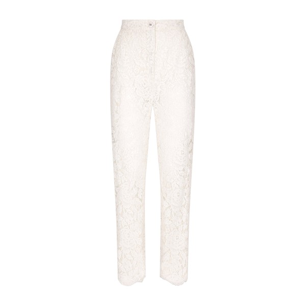 Dolce & Gabbana Branded stretch lace pants