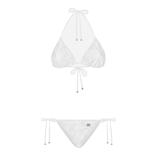 Dolce & Gabbana Broderie anglaise triangle bikini