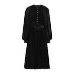 Dolce & Gabbana Calf-length babydoll dress with pleated skirt