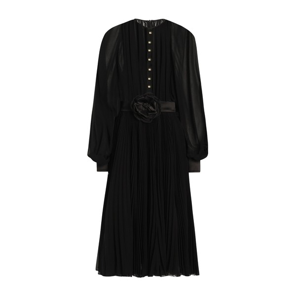 Dolce & Gabbana Calf-length babydoll dress with pleated skirt