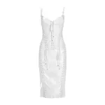 Dolce & Gabbana Calf-length dress with corset detailing