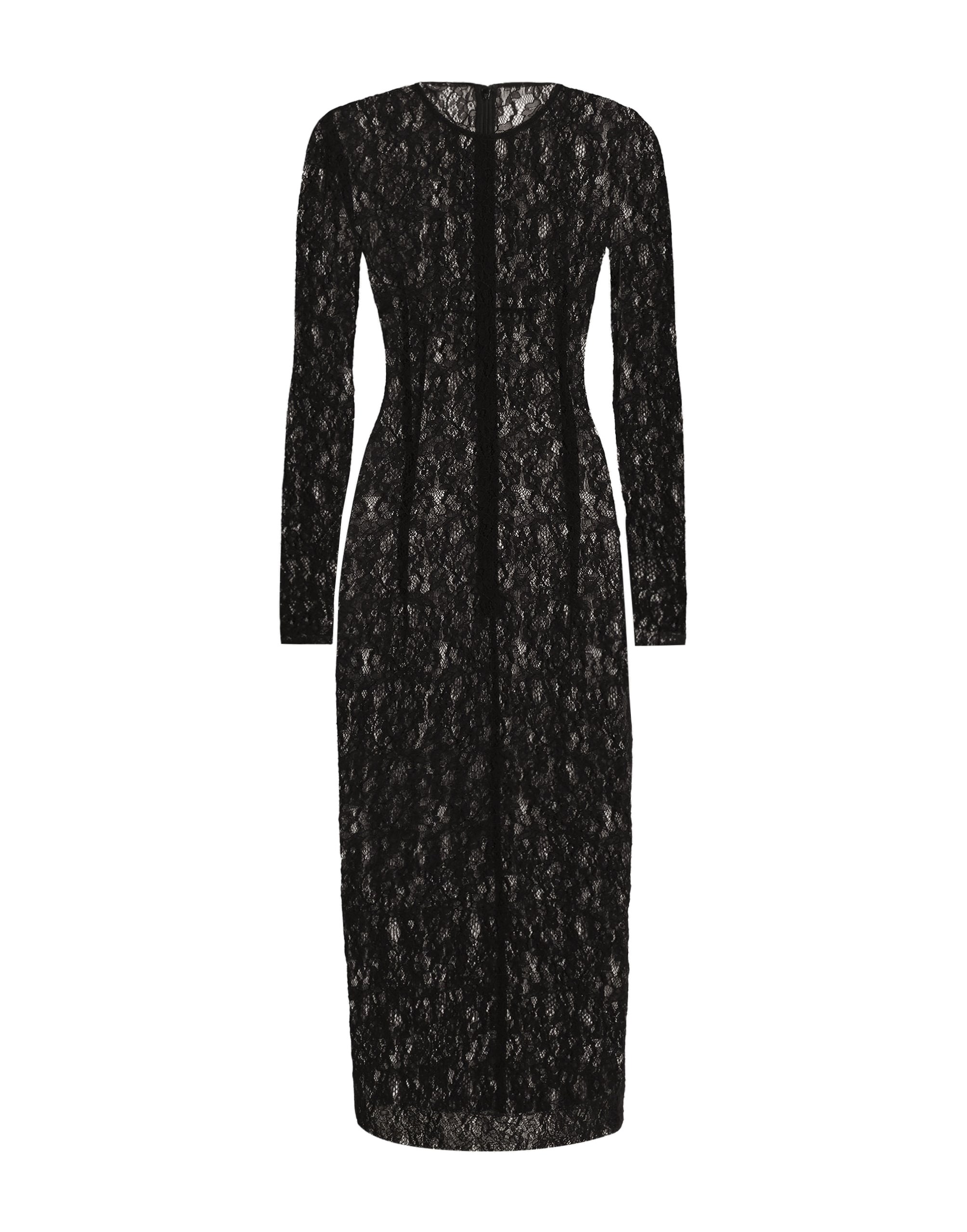 Dolce & Gabbana Calf-length floral lace dress