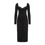 Dolce & Gabbana Calf-length floral lace dress with bra-style cups
