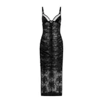 Dolce & Gabbana Calf-length stretch Chantilly lace slip dress
