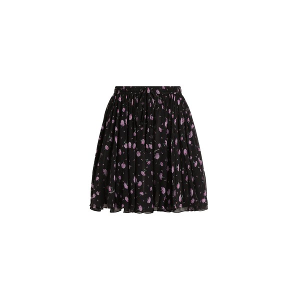 Dolce & Gabbana Carnations-print chiffon circle skirt